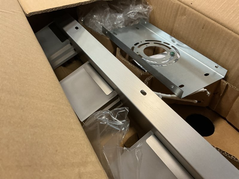 Condition photo showing Good Condition for brushed nickel vanity lights for bathroom light fixtures (3-light, 20-inch) adjust 3 colors modern bath lighing fixture over mirror led vanity lighting brushed nickel-3 color temperature 3-light, 20-inch