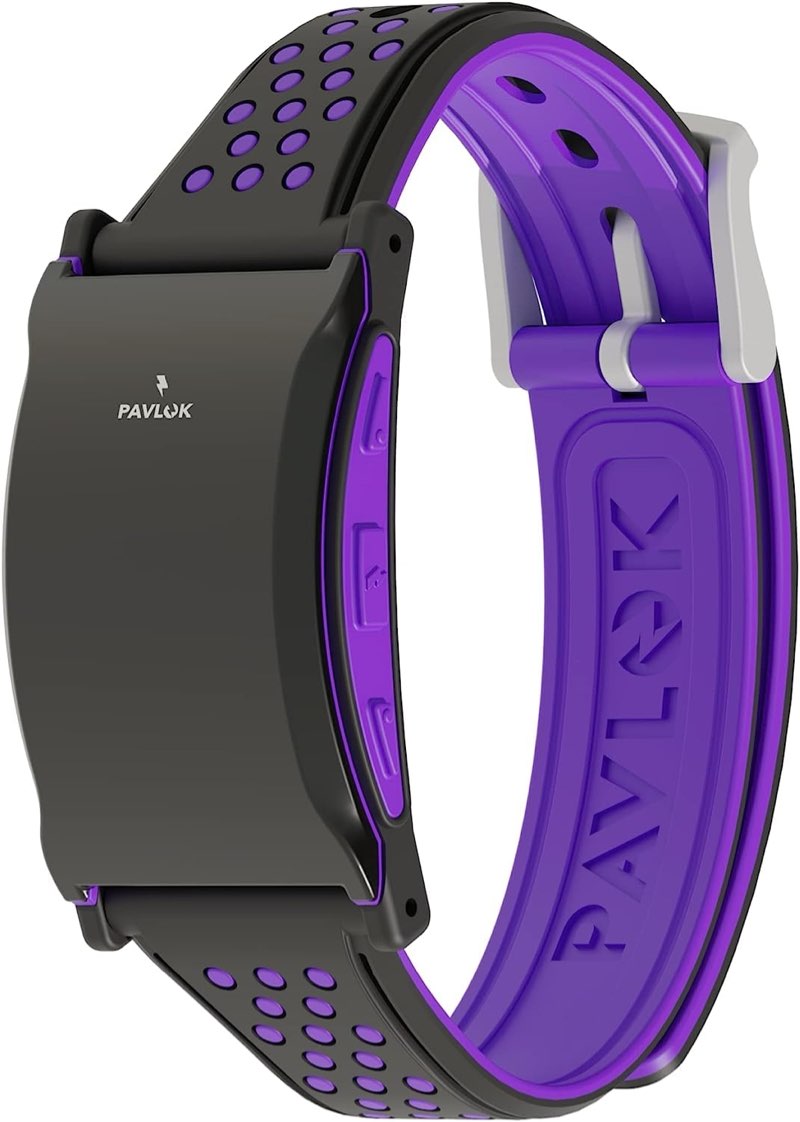 Pavlok Shock Clock 3, a wearable device designed to wake heavy sleepers or break habits using vibration, sound, or a gentle electric shock. 