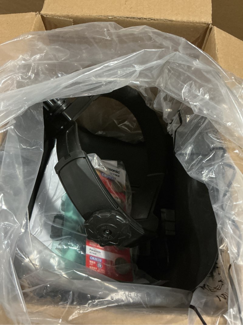 Condition photo showing As Is for TRQWH Welding Helmet with Light True Color Auto Darkening Welding Helmets for Men Solar Powered Welding Hood with 2 Arc Sensor Wide Shade 4/9-13 for TIG MIG ARC Cool Welder Mask TRQ-HS01