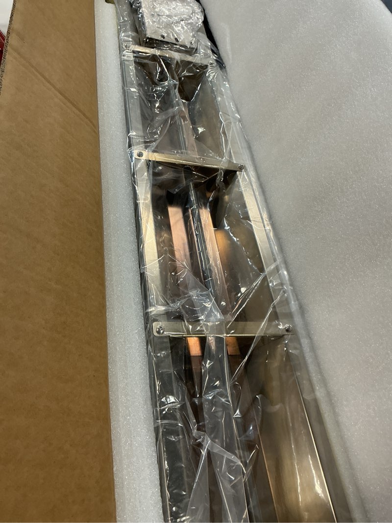 Condition photo showing As Is for 42-Inch Food Heat Lamp - 1000W Commercial Food Warmer Lamp Overhead Stainless Steel Catering Heat Lamps Electric Strip Heater for Restaurant Buffet Parties Kitchen, Silver 115V