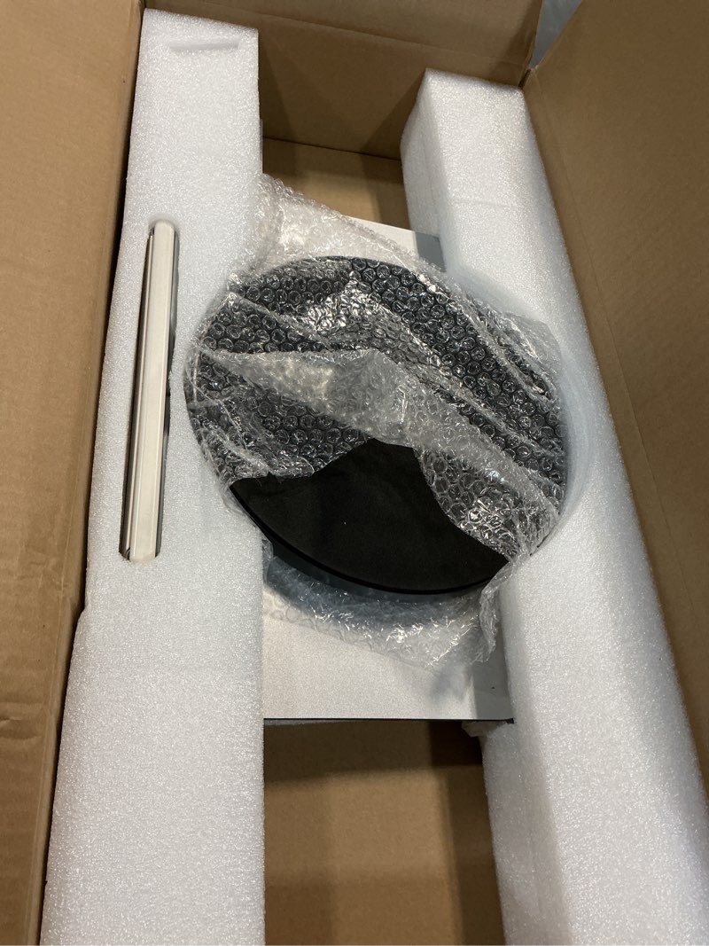 Condition photo showing Good Condition for portable floor lectern podium stand for speech, presentation, with black stand, gray board and adjustable height for laptop, book or sheet music