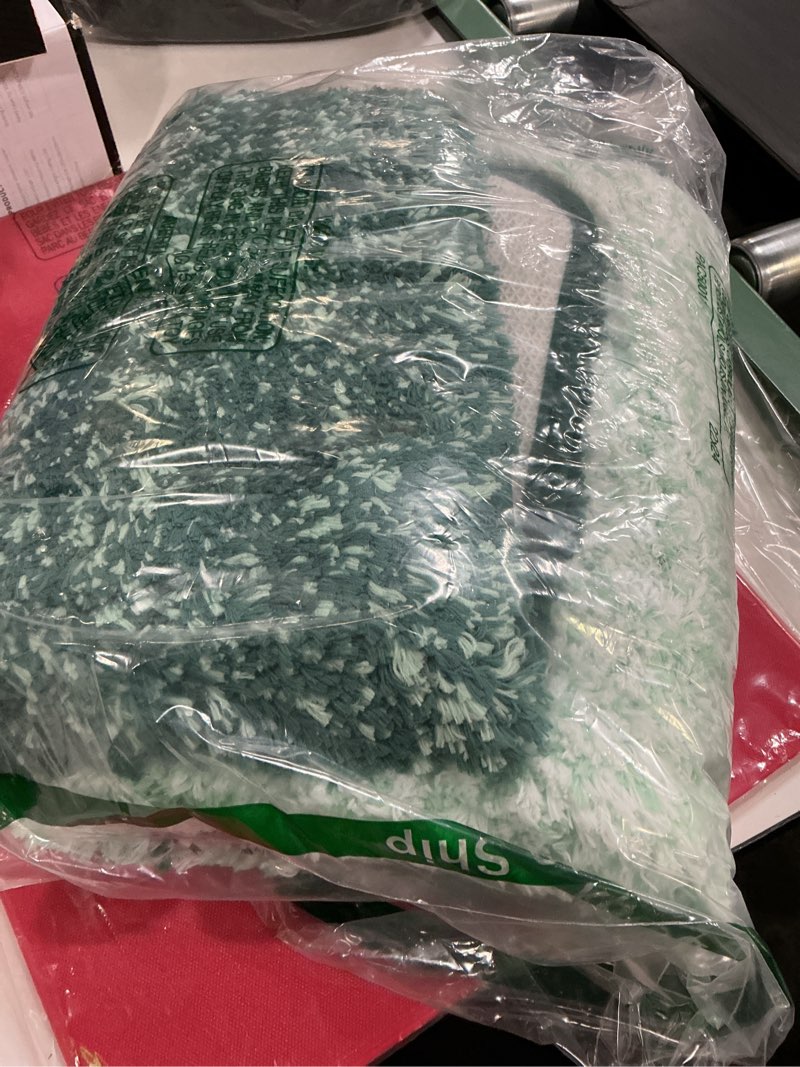 Condition photo showing New/Like New for olanly bathroom runner rugs 44x24, extra soft absorbent microfiber bath rugs, rubber backing, quick dry, washable bath mats for bathroom floor, tub and shower, home decor accessories, blackish green 44" x 24" blackish green
