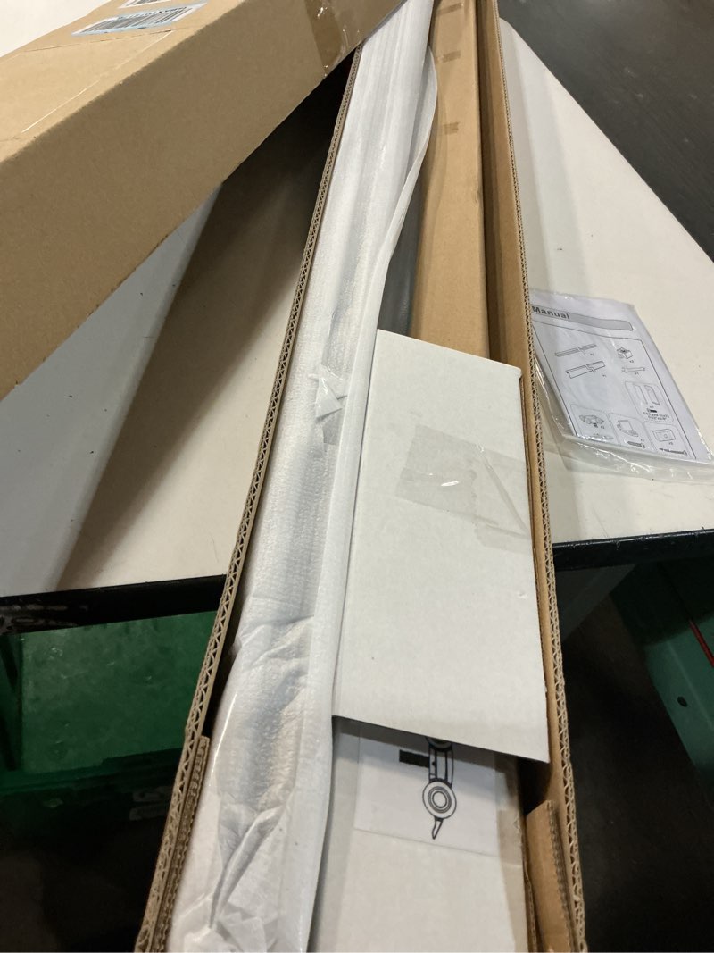 Condition photo showing New/Like New for 4ft barn door hardware kit, low clearance aluminium alloy box rail track hardware kit, sliding door track for interior single wooden door,black 4ft-b