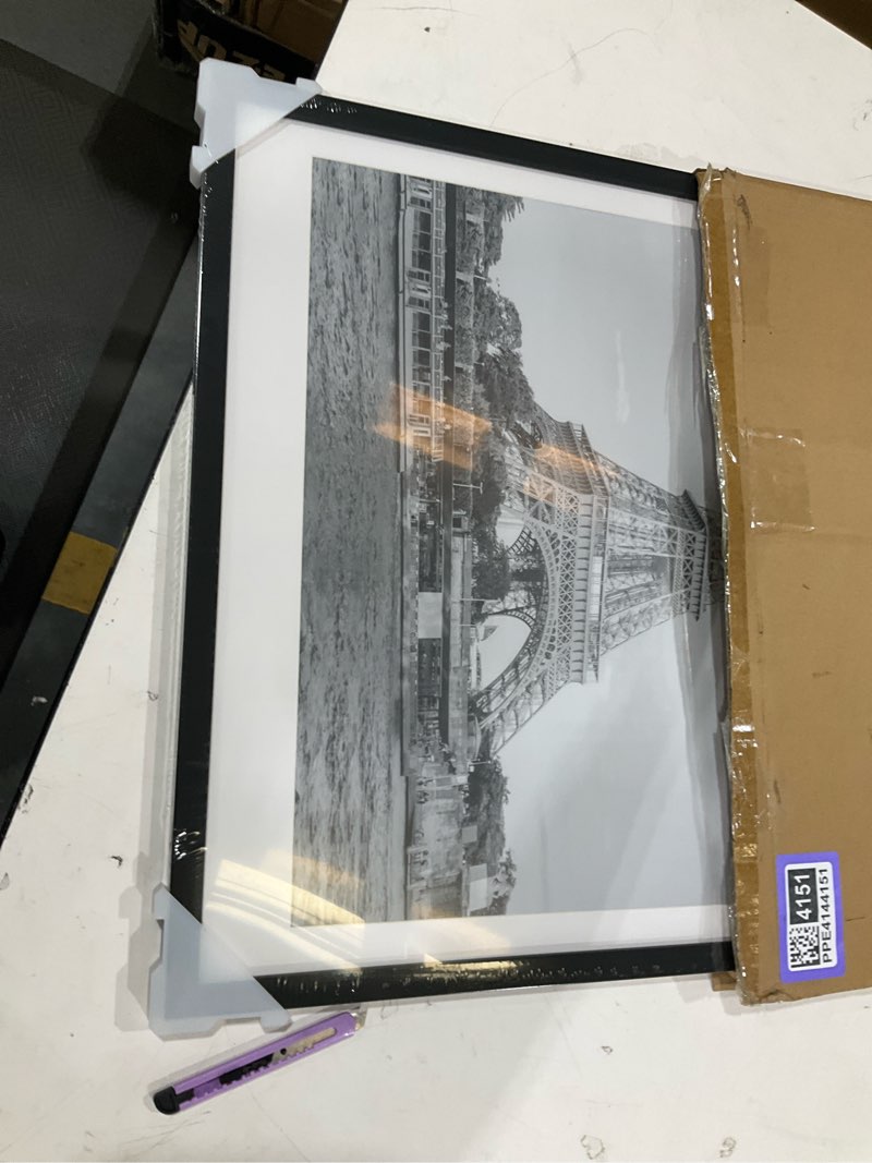 Condition photo showing New/Like New for upsimples 19.7x27.6 puzzle frame, display 18x24in with mat or 50x70cm without, wall hanging 1000 pieces puzzles frames, black, 1 pack black 19.7x27.6