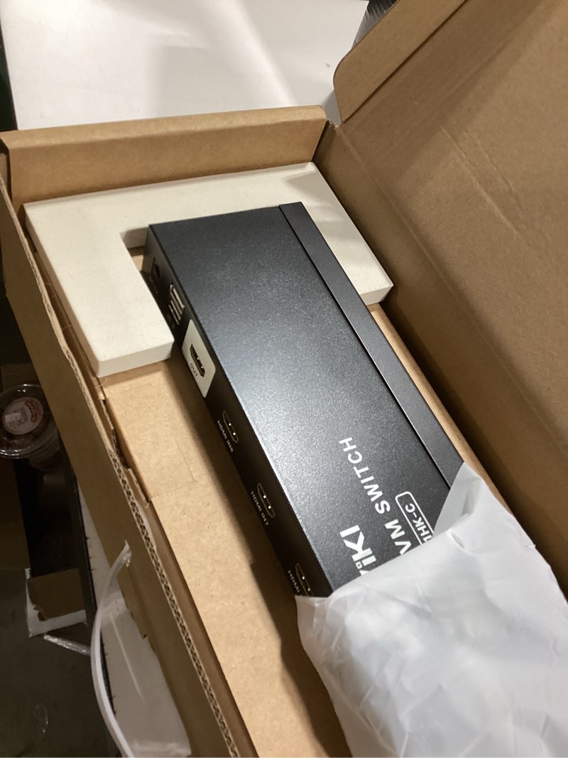 Condition photo showing Good Condition for MT-VIKI 8 Port KVM Switch HDMI, 4K@30Hz 1U Rack Mount KVM Switch w/IR Remote & Wire-Desktop Controller & 8 HDMI KVM Cables & Rack Ears & Power Adapter 8 port KVM HDMI