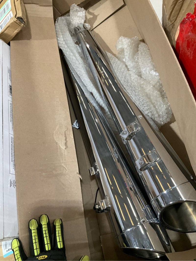 Condition photo showing Good Condition for sharkroad 4.4" chrome slip on mufflers | for harley davidson touring models, 2009-2016