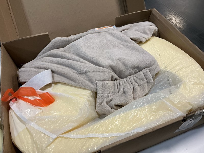 Condition photo showing As Is for My Brest Friend Nursing Pillow - Deluxe - Enhanced Comfort w/Slipcover - Ergonomic Breastfeeding Pillow for Ultimate Support for Mom & Baby - Adjustable Pillow W/Handy Side Pocket, Soft Sand