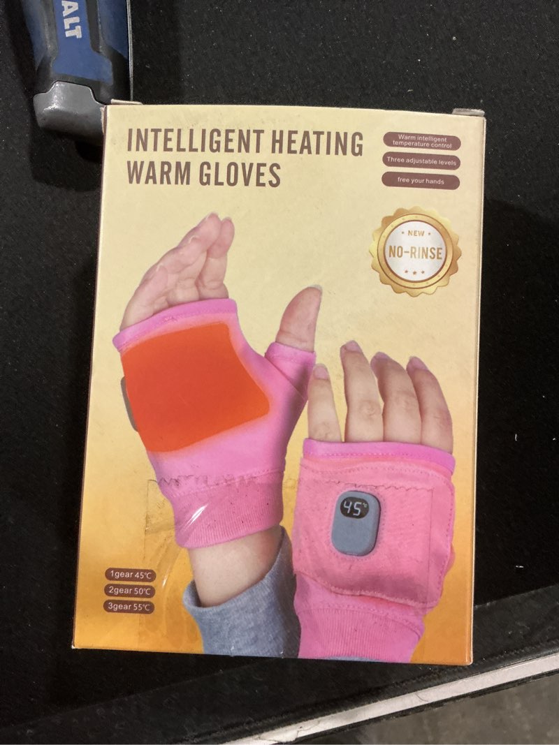 Condition photo showing New/Like New for Smart Thermostatic Heated Fingerless Gloves,Heated Gloves,Portable Heating Gloves with Digital Displ