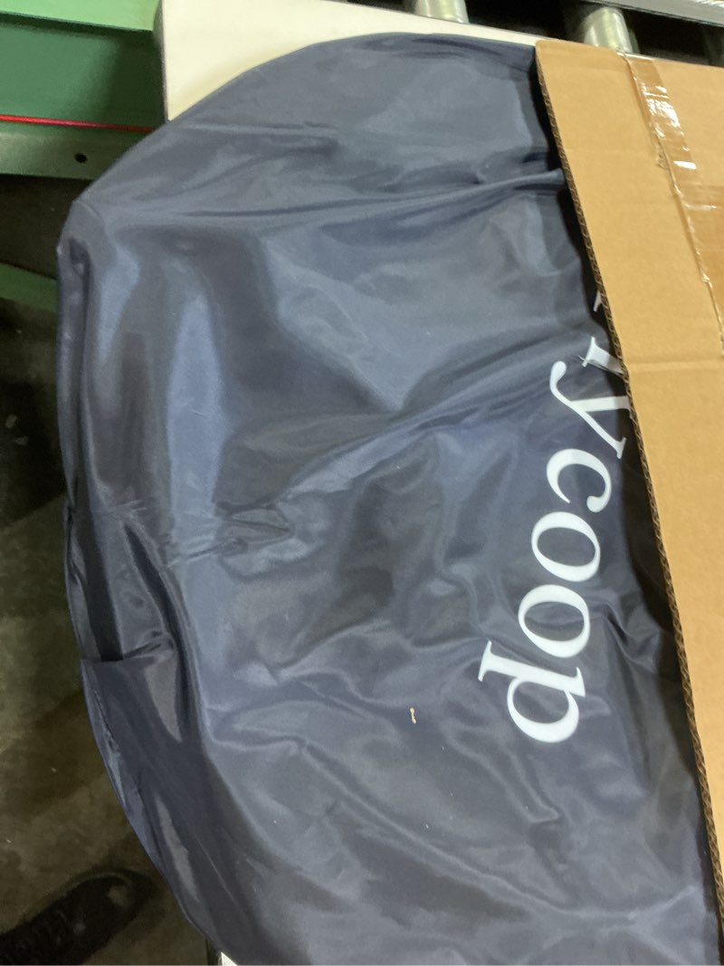 Condition photo showing Good Condition for sports tent pop up shelter: flycoop 37" l x 37" w x 63" h weather sports pod for 1 person shelter in winter portable camping tents outdoor cold weather screen bubble house pod shade tent blue