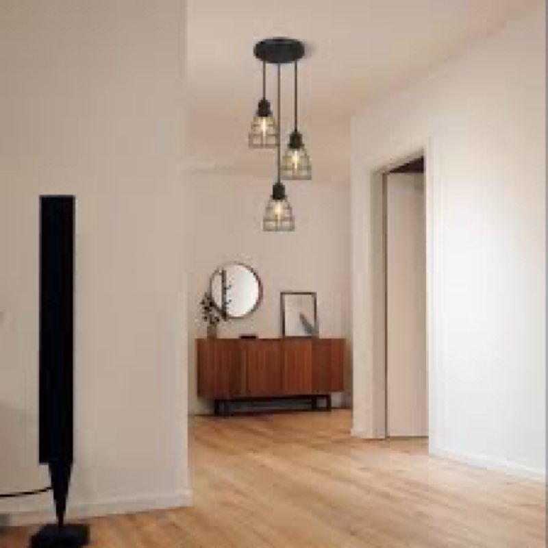 Wilken 3 - Light Satin Black Cluster Pendant