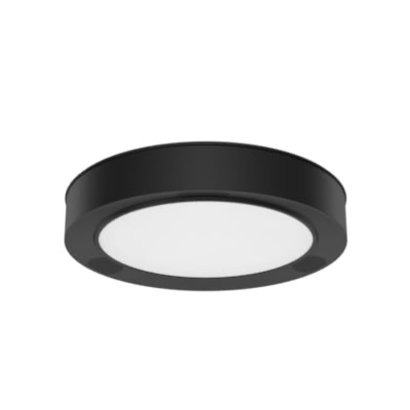  project source 13-in black indoor 1 -light smart led multicolor flush mount light metal remote