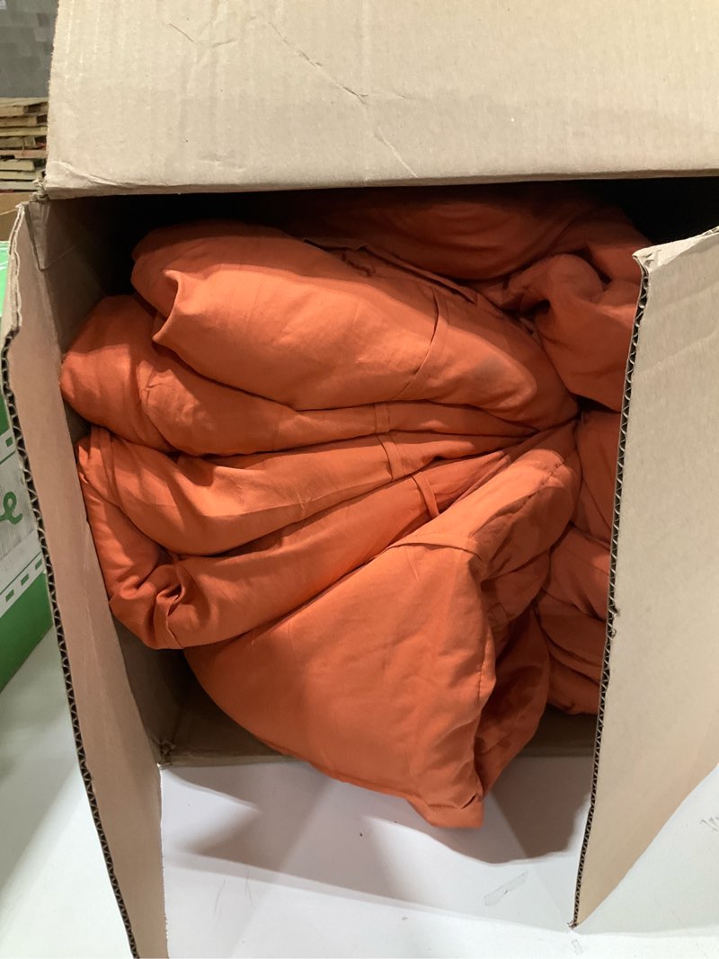 Condition photo showing As Is for CozyLux Queen Comforter Terracotta, Burnt Orange Fall Comforter Queen Size