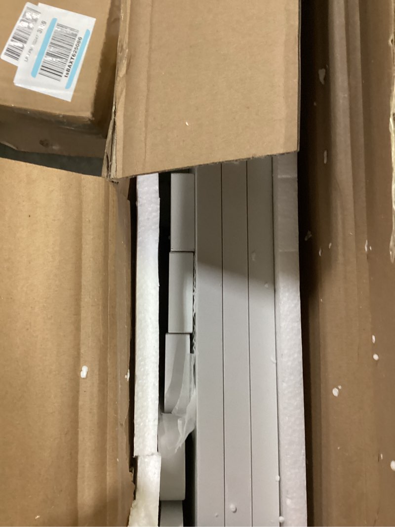 Condition photo showing Good Condition for HOOBRO Washer Dryer Countertop, Laundry Wooden Shelf Topper with Edge, 54\" x 27.6\" Washer Dryer Cover Guard for Washer and Dryer Countertop, Laundry Room Organization, white BK37XY01