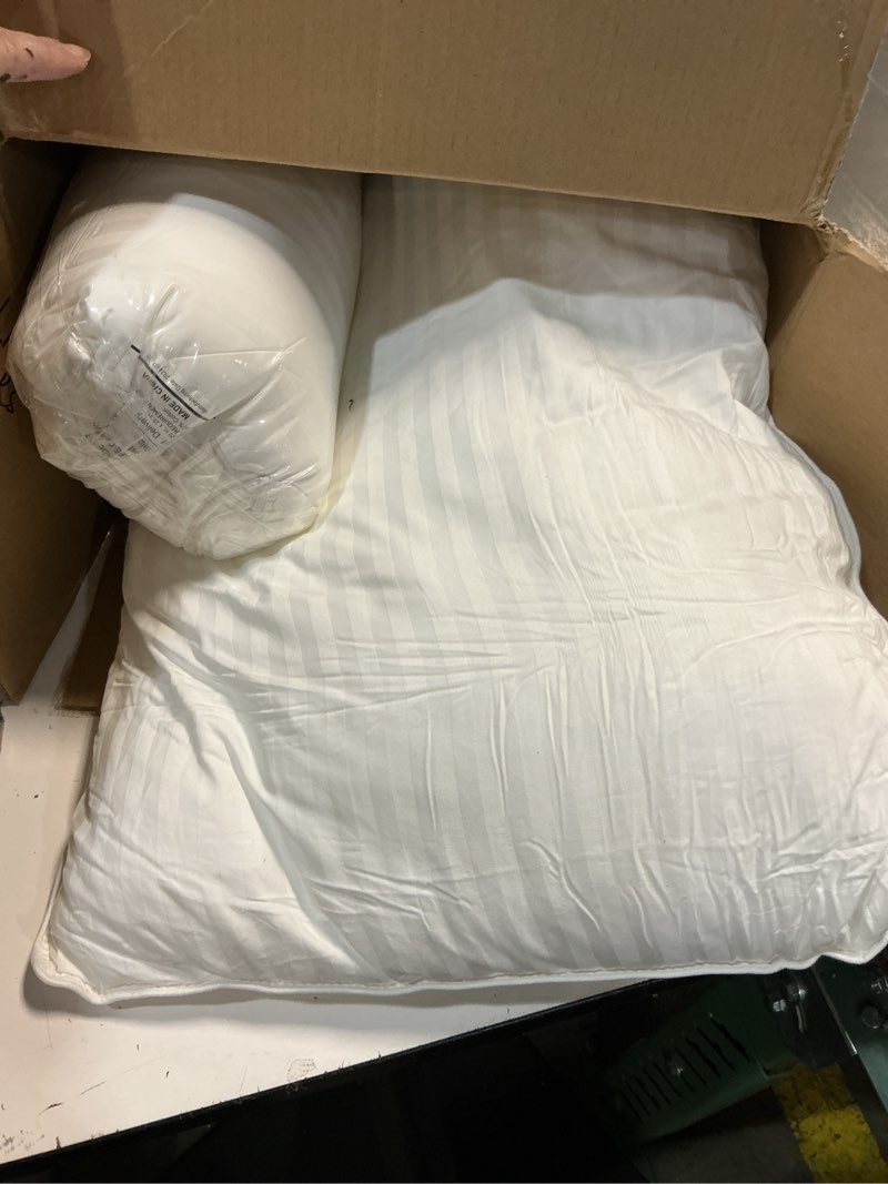 Condition photo showing Good Condition for EIUE Hotel Collection Bed Pillows for Sleeping 2 Pack Queen Size?Pillows for Side and Back Sleepers,Super Soft Down Alternative Microfiber Filled Pillows,20 x 30 Inches