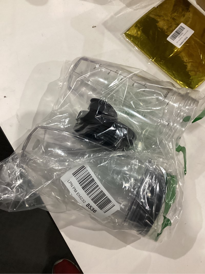 Condition photo showing Good Condition for replacement 24oz blender cup with sip & seal lid for nutri ninja bl450 bl456 bl480 bl482 bl640 bl642 bl682 bn401 bn751 bn801 foodi ss101 ss151 ss351 ss401 ninja blender auto iq blade, 2-pack … 24oz cups