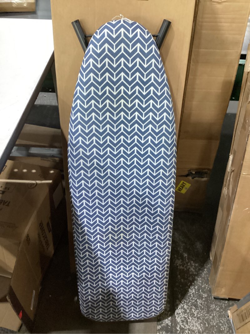 Condition photo showing Good Condition for kingboard foldable ironing board full size, iron and ironing board set standard size, iron boards with ironrest & adjustable height,heavy duty iron table stand with metal legs &thick cover,43x13 blue 43"l x 13"w blue