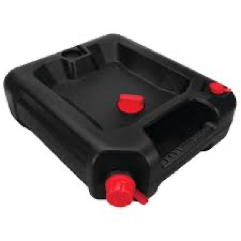 Performance Tool W4077 16-Quart Oil Drain Container, Deep Drain Well, Integrated Handle, Sealing Rub