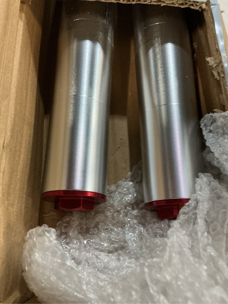 Condition photo showing Good Condition for 630MM Front Inverted Fork 45MM/48MM with Shock Protector Cover for Mini Pit Monkey Bike Dirt Pit Bike CRF KLX (Silver-Red)