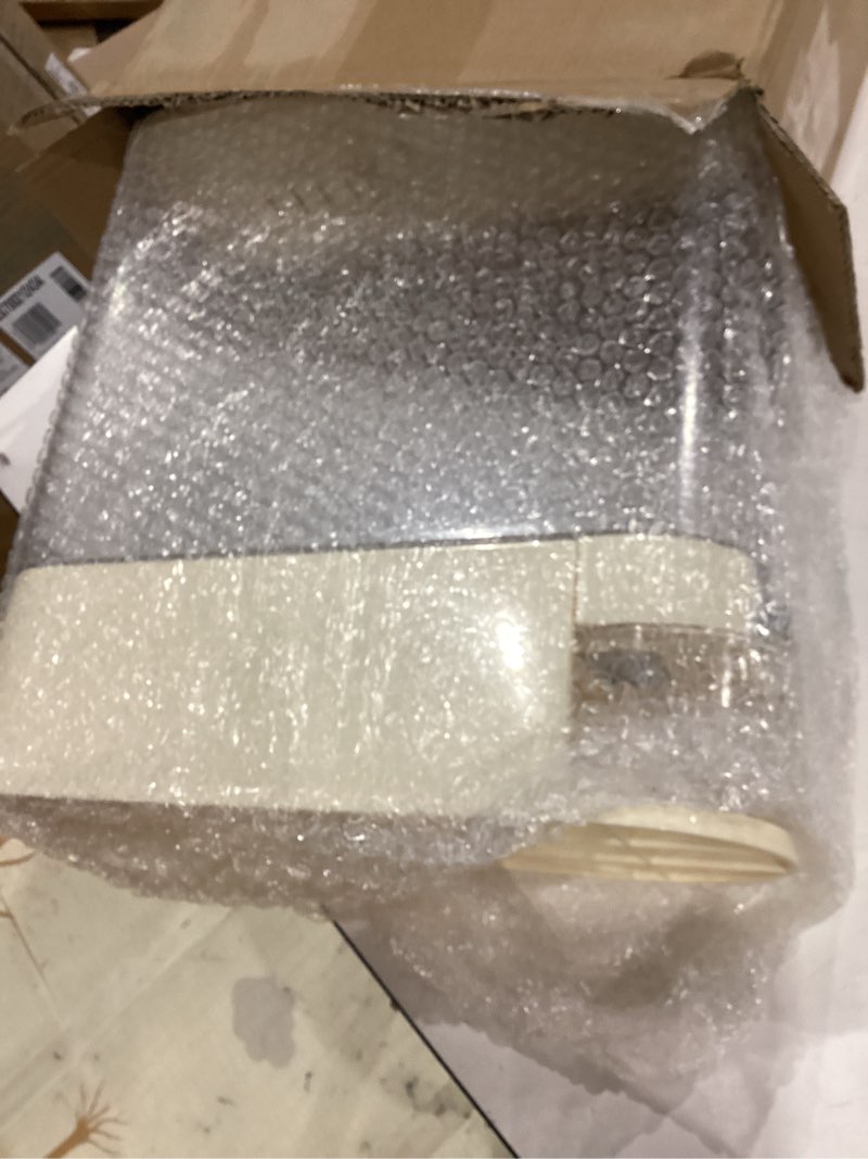 Condition photo showing Good Condition for rice bucket, 22 lb. multigrain can, visually sealed moisture-proof rice storage container with measuring cup, large bore food grade grain dispenser, bpa free rice dispenser milky white - 22 lb