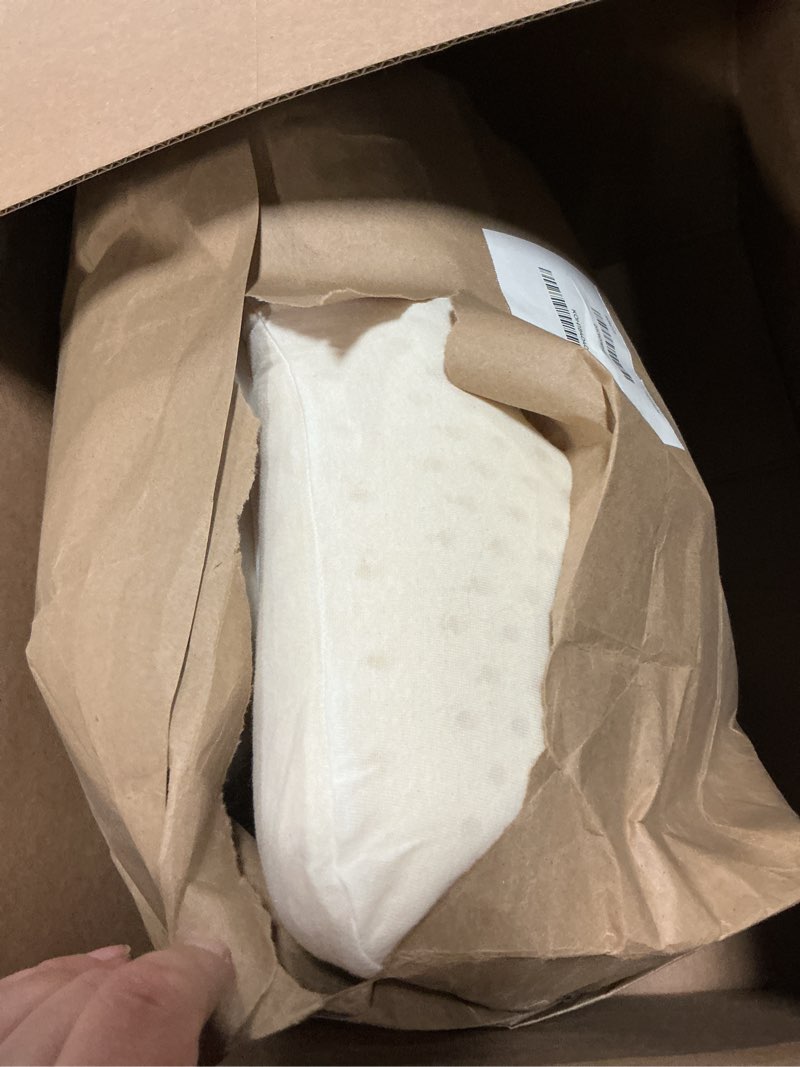 Condition photo showing item condition for 100% Talalay Latex Pillow, Natural Sleeping Bed Pillow - Luxury Soft Queen Size Pillow for Side, Back, and Stomach Sleepers - Removable Breathable Cotton Cover (Soft, King) Extra Soft King