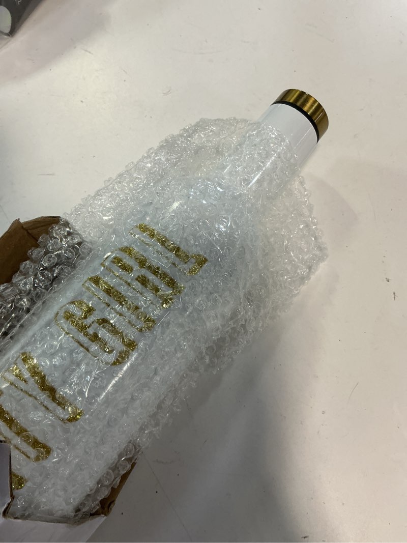 Condition photo showing New/Like New for slant collections birthday gift insulated refillable stainless steel wine bottle portable wine bottles, 25-ounce, party girl