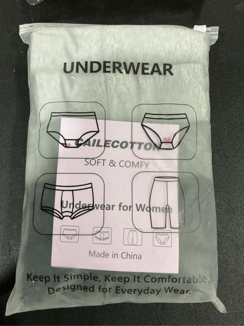 Condition photo showing Good Condition for (Size 3XL) CAILECOTTON Womens Underwear Cotton High Waisted Underwear for women Brief Soft Stretch Breathable Everyday Hipster 5ps Black A-5pcs Small
