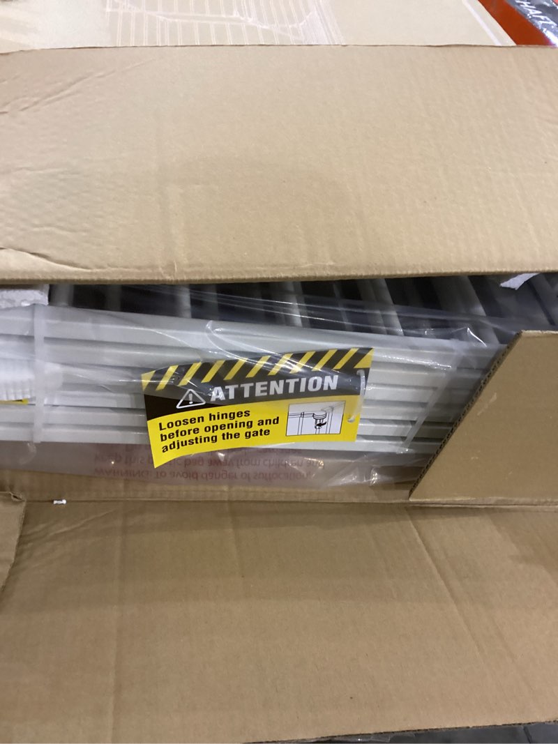 Condition photo showing New/Like New for Regalo 144-Inch Super Wide Adjustable Baby Gate and Play Yard, Award Winning Brand, 2-in-1, Bonus Kit, Includes 4 Pack of Wall Mounts 144"W x 28"H White