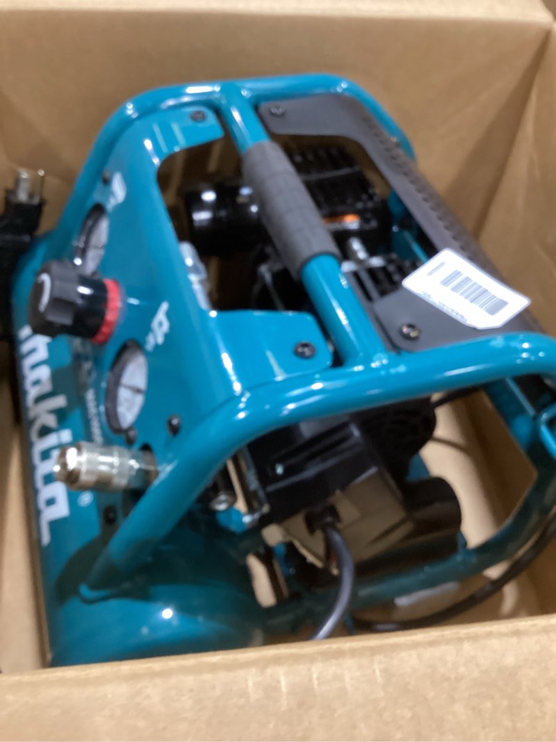 Condition photo showing As Is for Makita MAC100Q Quiet Series, 1/2 HP, 1 Gallon Compact, Oil-Free, Electric Air Compressor