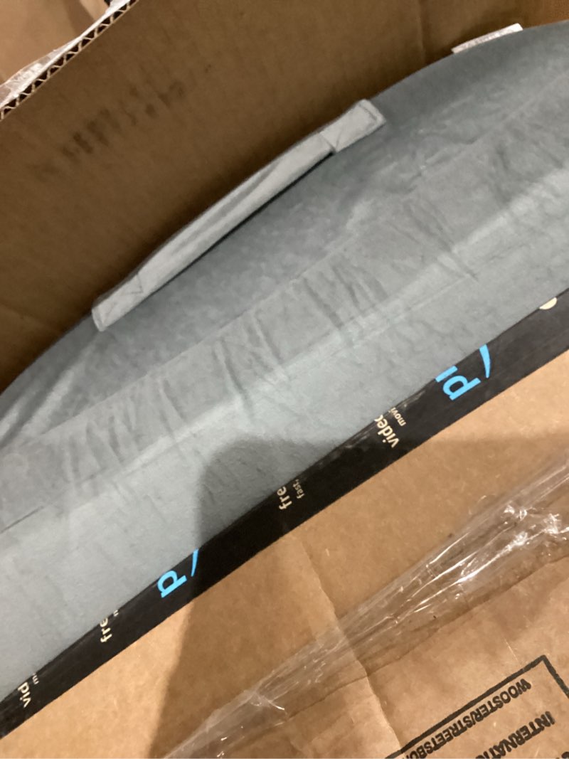 Condition photo showing As Is for ENITYA Reading Pillow with Arms for Bed Support, 21" Large Back Support Pillow for Sitting up, Wedge Pillow for Reclining, Watching TV, Reading, Gaming, Resting in Bed, Couch or Floor, Grey Grey Large(Above 5'10")