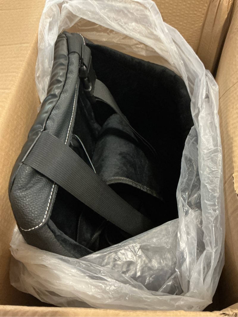 Condition photo showing Good Condition for Small Dog Car Seat Under 13lbs - Luxury PU Leather Dog Booster Car Seats for Small Dogs with Removable Inner, Can be Used as Pets Carrier Bag PU Dog Booster L