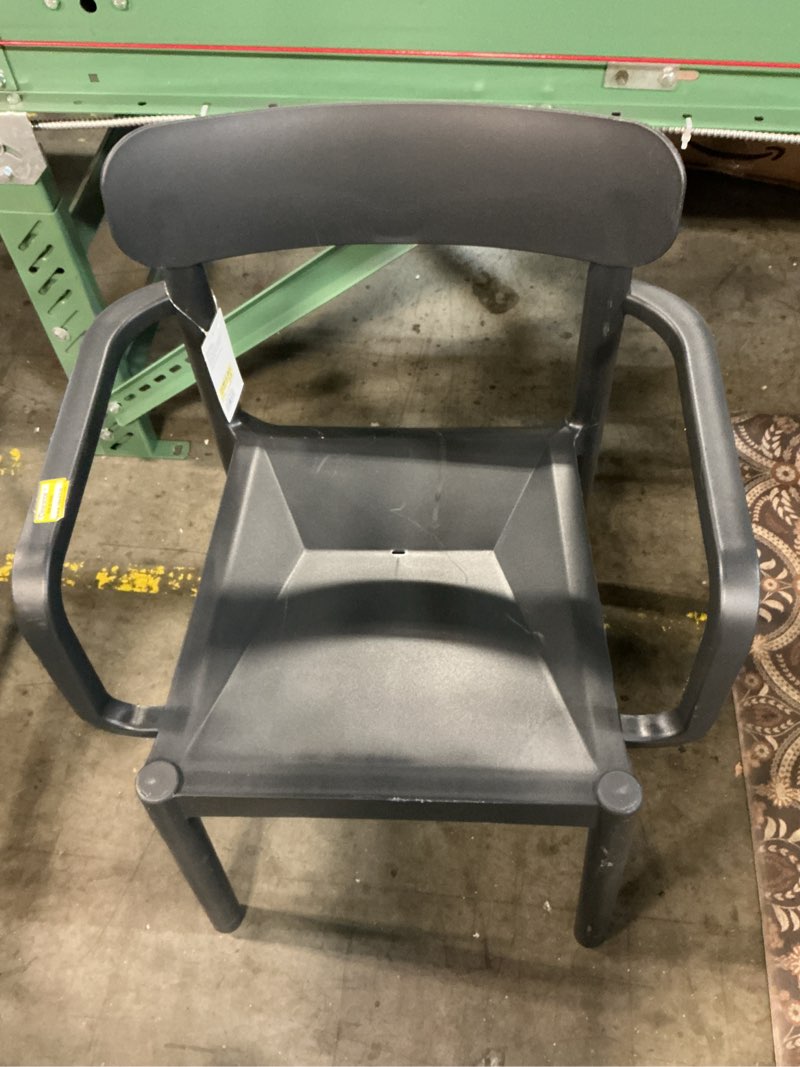 Condition photo showing Good Condition for elba outdoor patio stack dining chair black - room essentials™