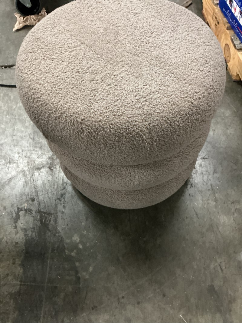 Condition photo showing Good Condition for mainstays cloud ottoman, boucle taupe