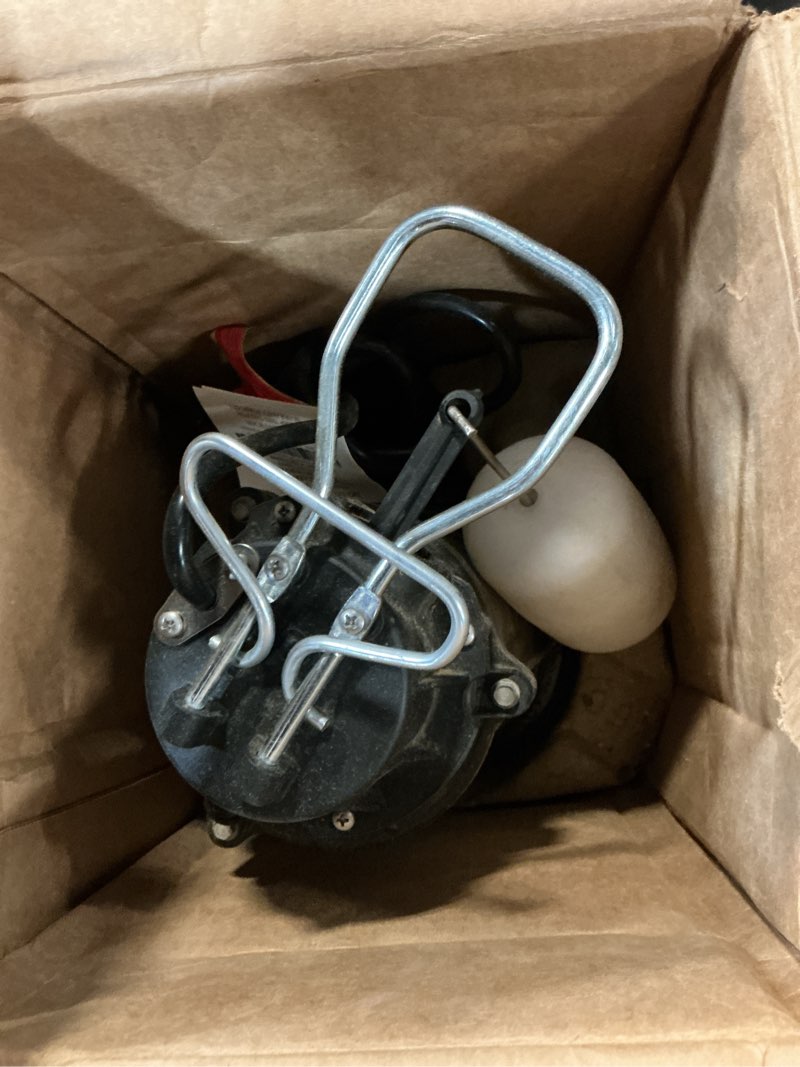 Condition photo showing As Is for wayne cdu980e 3/4 hp submersible sump pump – cast iron & stainless steel, vertical float switch, 5,490 gph, 5-year warranty 3/4 hp stainless steel sump pump