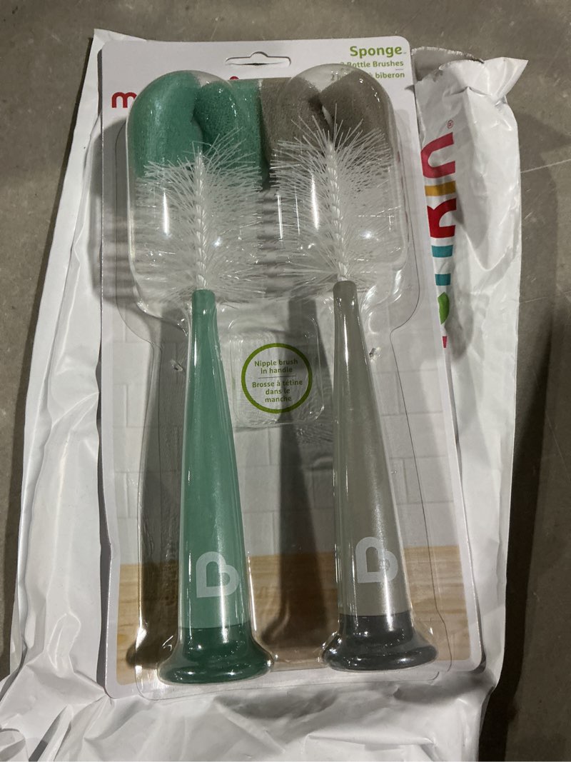 Condition photo showing Good Condition for munchkin sponge bottle brush, grey/sage, 2 count (pack of 1)