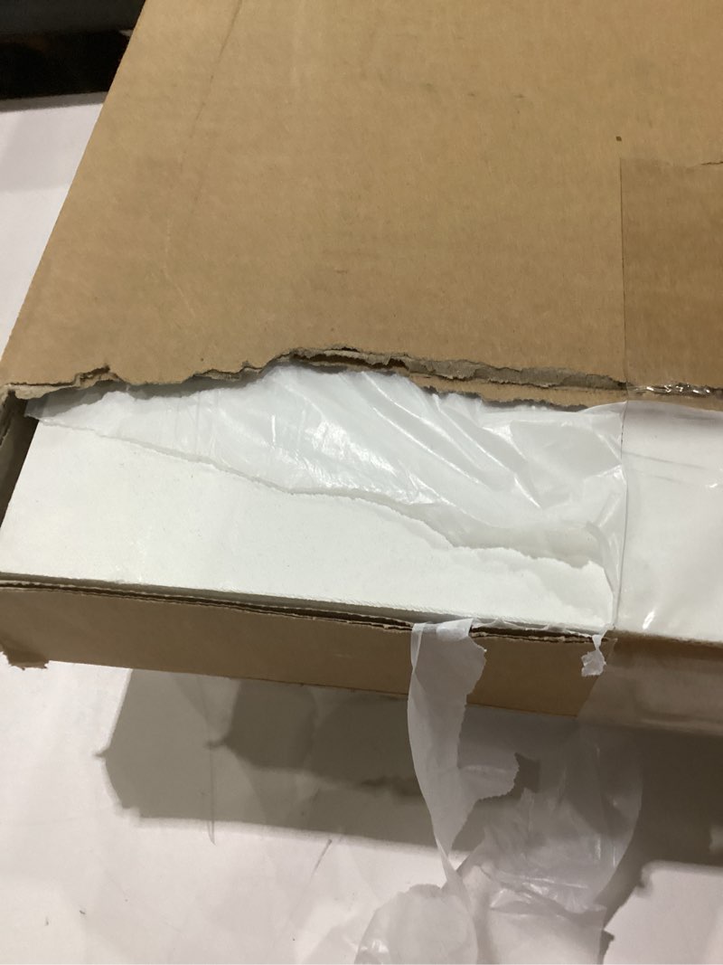 Condition photo showing New/Like New for 24"x48" smooth drop ceiling tiles waterproof high-grade pvc ceiling tiles 2x4 fire-rated - easy drop-in installation - case of 10 (80 sq. ft.) 2ft x 4ft white