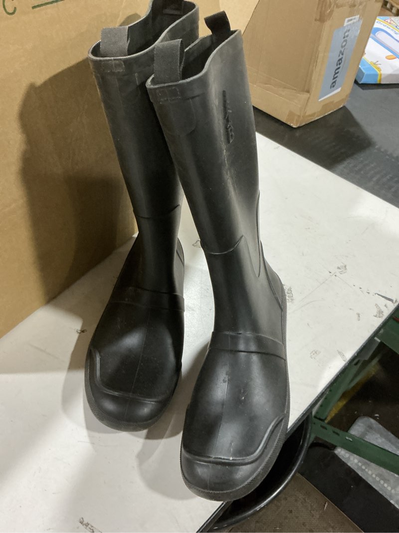 Condition photo showing As Is for BASS OUTDOOR mens Breathable Field Rainboot Waterproof 8 Black