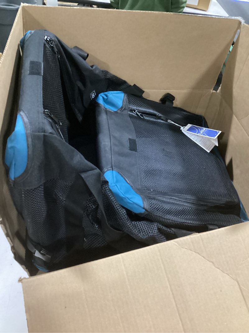 Condition photo showing Good Condition for Lekereise Portable Collapsible Soft Dog Crate - 24" L×17" W×17" H, 4-Mesh Ventilation for Optimal Airflow, Dog Crates for Small Dogs - Travel, Picnics, Vet Visits & More, Blue
