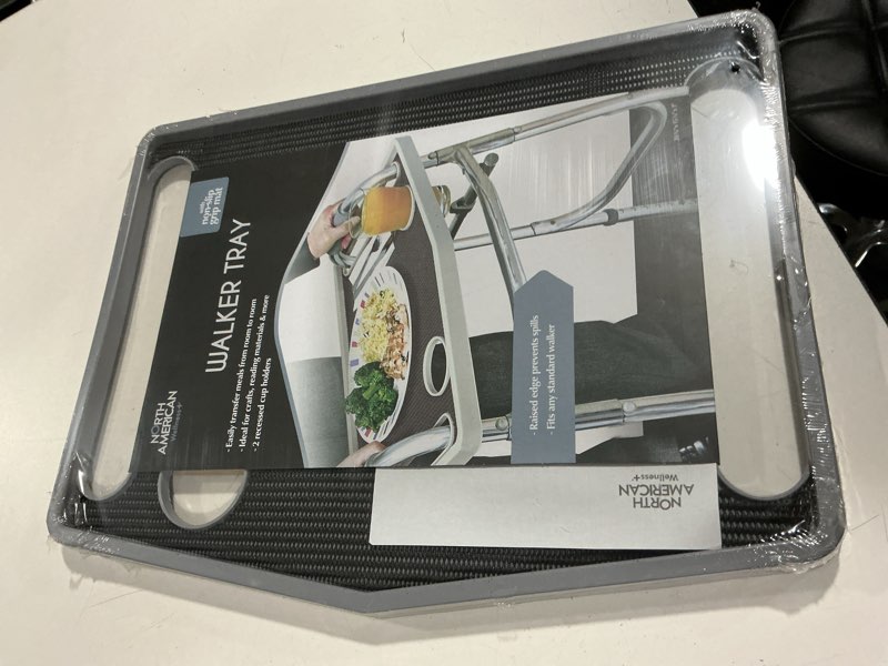 Condition photo showing New/Like New for jobar international north american health + wellness walker tray with non-slip grip mat