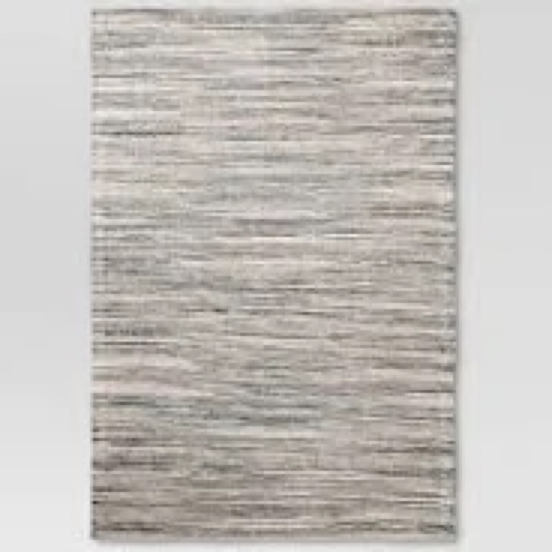 RIVER AREA RUG 5 X 7’ COLOR :GREY / BONE 