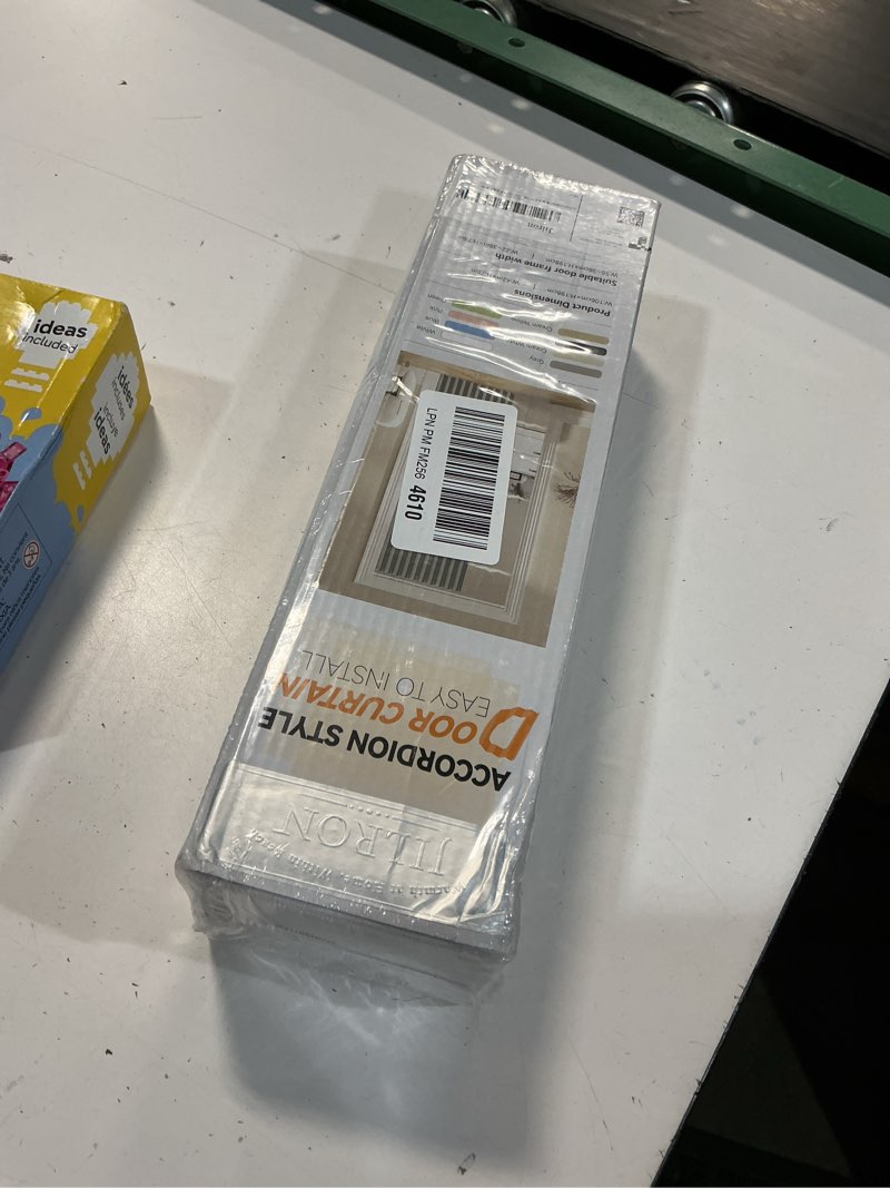 Condition photo showing Good Condition for jilron 100% blackout fabric folding door curtain with magnetic closure - accordion style for sliding doors, closets,wardrobe and temporary door solutions doorway curtains?w42 x l78, off white 1 panel? off white 42"w x 78"l (pack of 1)