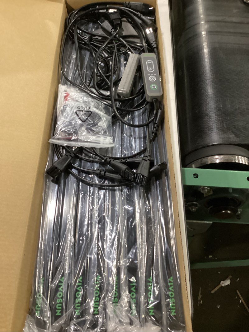Condition photo showing Good Condition for vivosun t5 grow lights for indoor plants, 5000k full spectrum 120w (8 x 15w), 2ft led plant light strip with timer & dimming controller for seed starting, hydroponics, sgs compatible, linkable, 8-pack black 2ft-8 pack