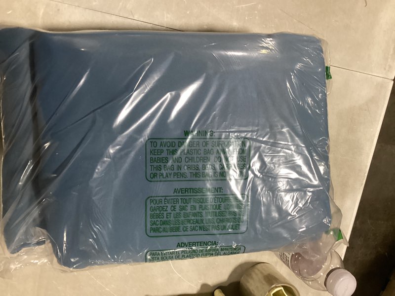 Condition photo showing New/Like New for nicetown 100% blackout curtains for windows, pack of 2, smoky blue, 52" w x 120" l, super heavy-duty black lined total darkness drapes for bedroom, privacy assured window treatment for patio smoky blue 52"w x 120"l (pack of 2)