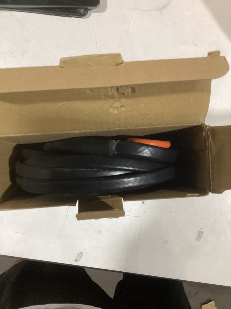 Condition photo showing As Is for 29.5FT(3FT~200FT) Heat Tape for Water Pipes, -40°F Deicing Heating Cable, Freeze Protected Water Pipe Heating Cable, Heated Water Hose, Plumbing Fixtures, 120V 5W/ft Plumbing Fixtures 29.5FT Black