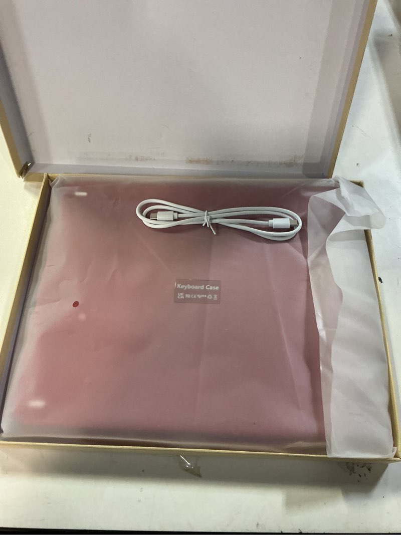 Condition photo showing Good Condition for fuwang touch keyboard case for ipad air 13 inch m4 2026/m3 2025/m2 2024 & ipad pro 12.9 6th 5th 4th 3rd gen, 360° swivel backlit for ipad air 13 inch case keyboard with multi-touch trackpad, red watermelon red