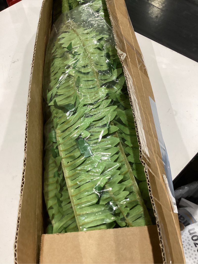 Condition photo showing Good Condition for forest prince 45" fake ferns, realistic large artificial bush plants, 2 artificial boston ferns with 59 fronds for outdoors planter indoor home garden porch decor