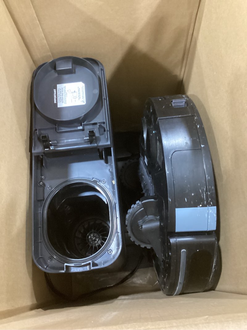 Condition photo showing As Is for Shark Plus 2in1 Robot Vacuum & Mop with Sonic Mopping, Home Mapping, HEPA Bagless Self Empty Base, CleanEdge, for Pet Hair, WiFi, Black/Mocha, AV2630WA, for Carpets & Hardfloors Wet and Dry Self-Empty (Black/Mocha)