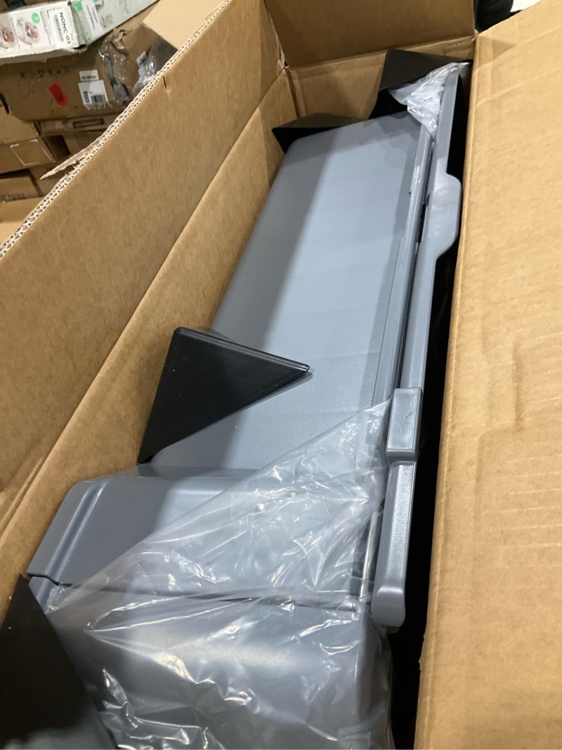 Condition photo showing Good Condition for enclosed stainless steel cat litter box with odor control, modular design with drawer and flip door, easy to clean and wash,non-stick interior,extra large size fits all cats(dark grey)