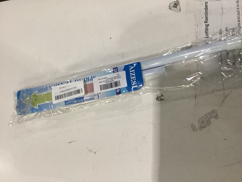 Condition photo showing Good Condition for aizesi 2pcs spring tension rods adjustable 26 to 39 inch small tension curtain rod no drilling expandable spring loaded curtain rod,suitable for doors and windows 28 to 36 inch, white white 26" to 39"-2pcs