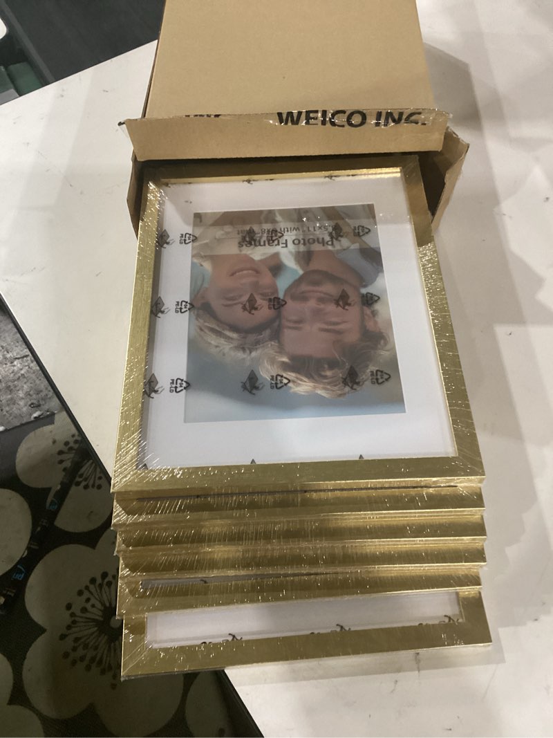 Condition photo showing Good Condition for toner depot 8.5x11 picture frame certificate frames set, 12 count, 8.5 x 11 frames bulk for award certificate document diploma, school, office, home display,wall or tabletop display (gold)