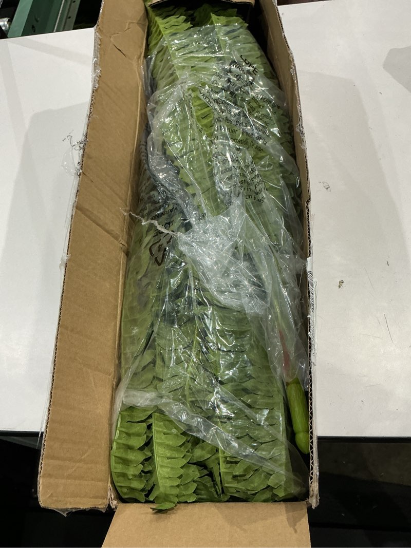 Condition photo showing Good Condition for forest prince 42" artificial boston fern large bush plants, 2 bundles of fake ferns with 65 fronds for outdoors home decor